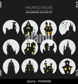 Halloween de info éléments graphiques. Modèle plat. Vector illustration Illustration de Vecteur