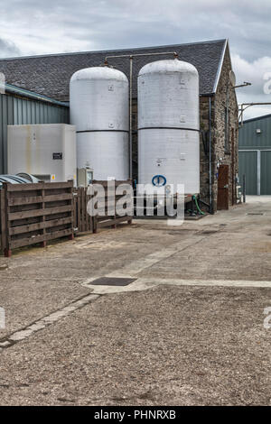 La distillerie Kilchoman, Islay, Hébrides intérieures, Argyll, Scotland, UK Banque D'Images