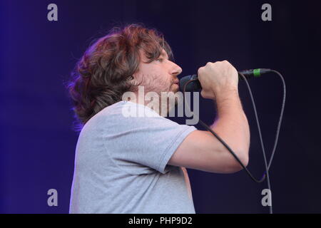 Knebworth Park, Herfordshire, UK. 2 Septembre, 2018. Embrasser en concert lors de la deuxième journée de la toute première Cool Britannia Festival à Knebworth Park. Crédit : Simon Newbury/Alamy Live News Crédit : Simon Newbury/Alamy Live News Crédit : Simon Newbury/Alamy Live News Banque D'Images