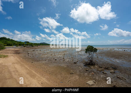 Landsape de Nagura Bay à marée basse à Ishigaki Île d'Okinawa, Japon. Banque D'Images