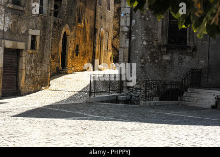 Sermoneta, un village médiéval Banque D'Images