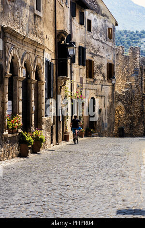 Sermoneta, un village médiéval Banque D'Images