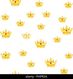 Vector illustration. Une couronne d'or avec des pierres précieuses fond blanc Illustration de Vecteur