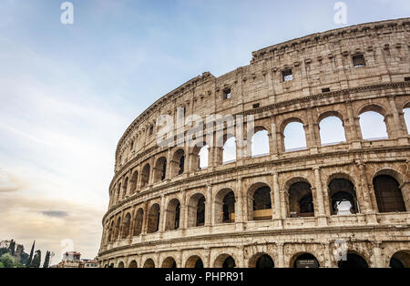 Détail de l'amphithéâtre du Colisée à Rome Banque D'Images