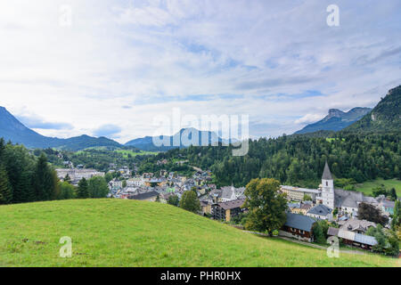 Bad Aussee : vue de Bad Aussee, Ausseerland-Salzkammergut, Steiermark, Styrie, Autriche Banque D'Images