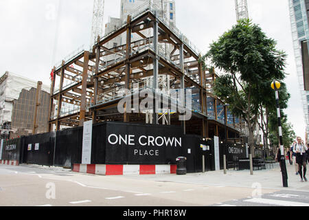 Une place de la Couronne, Wilson Street, London, EC2, UK Banque D'Images