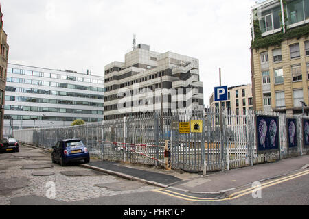 La régénération urbaine autour de Clere Street car park, London, UK Banque D'Images