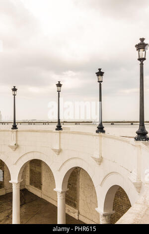 Une vue typique de la ville de Panama au Panama Banque D'Images