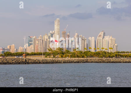 Une vue typique de la ville de Panama au Panama Banque D'Images