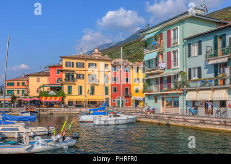 Castelletto di Brenzone, Veneto, Le Lac de Garde, Italie, Europe Banque D'Images