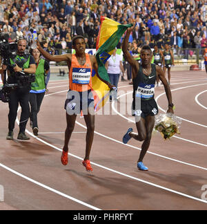 Au cours de l'action AG Memorial Van Damme Diamond League 2018 au Stade Roi Baudouin Bruxelles Belgique le 31 août 2018. GlennSports. Banque D'Images