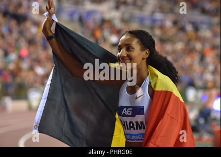 Au cours de l'action AG Memorial Van Damme Diamond League 2018 au Stade Roi Baudouin Bruxelles Belgique le 31 août 2018. GlennSports. Banque D'Images