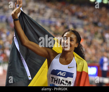 Au cours de l'action AG Memorial Van Damme Diamond League 2018 au Stade Roi Baudouin Bruxelles Belgique le 31 août 2018. GlennSports. Banque D'Images