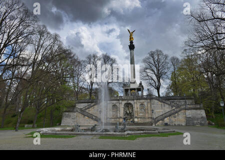 Friedensengel, Friedensdenkmal, Prinzregentenstrasse, Munich, Bayern, Deutschland Banque D'Images