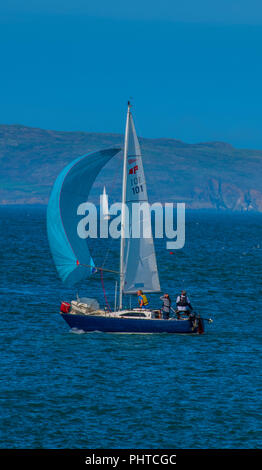 Bateaux à voile à Howth, Co. Dublin. L'Irlande Banque D'Images