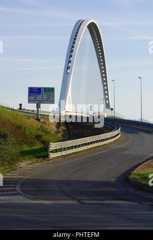 Santiago Calatrava bridge à Reggio Emilia, Italie Banque D'Images