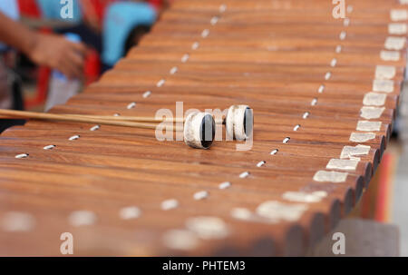 Instrument en bois xylophone Alto Banque D'Images