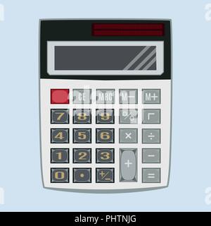 Vector illustration de calculatrice. Dans l'icône Calculatrice couleur électronique télévision style. Illustration de Vecteur