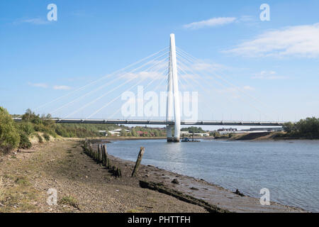 Le nouveau passage à niveau d'usure de la rivière du Nord, le pont de Spire, Sunderland, Angleterre, RU Banque D'Images