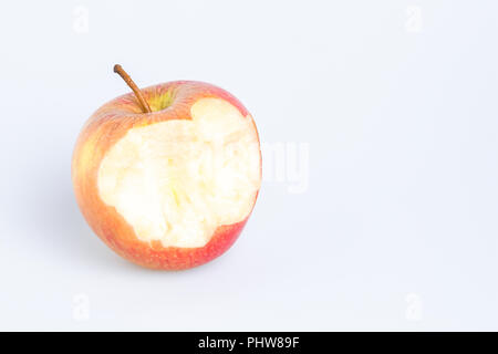 La pomme Red Delicious sur fond blanc Banque D'Images