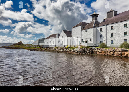 La distillerie de Laphroaig, Islay, Hébrides intérieures, Argyll, Scotland, UK Banque D'Images