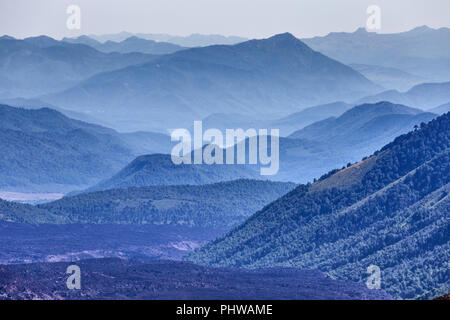 Volcan Tolhuaca, Réserve nationale du Malalcahuello-Nalcas, région d'Araucania, Chili Banque D'Images