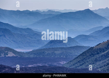 Volcan Tolhuaca, Réserve nationale du Malalcahuello-Nalcas, région d'Araucania, Chili Banque D'Images