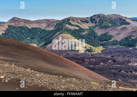 Volcan Tolhuaca, Réserve nationale du Malalcahuello-Nalcas, région d'Araucania, Chili Banque D'Images