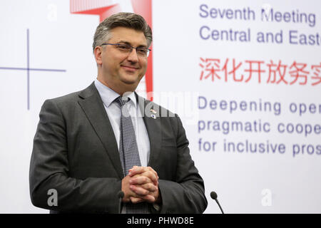 Premier Ministre de Croatie Andrej Plenkovic Banque D'Images