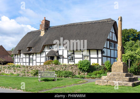 Chaumière, Beckford Road, Ashton sous Hill, Worcestershire, Angleterre, Royaume-Uni Banque D'Images