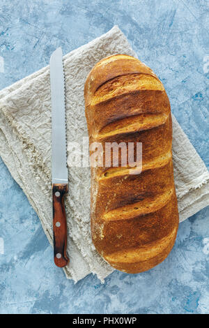 Du pain au levain sur artisanale. Banque D'Images