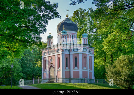 Alexander-Newski-Gedaechtniskirche Kolonie Alexandrowka Schaubek, Potsdam, Brandebourg, Allemagne Banque D'Images