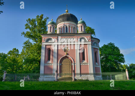 Alexander-Newski-Gedaechtniskirche Kolonie Alexandrowka Schaubek, Potsdam, Brandebourg, Allemagne Banque D'Images