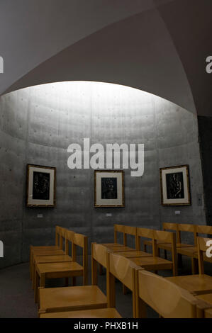 La photo montre l'intérieur de la Georges Rouault memorial hall à l'intérieur des terres de la colonie d'Art Kiyoharu à Hokuto City, préfecture de Yamanashi sur 02 Banque D'Images