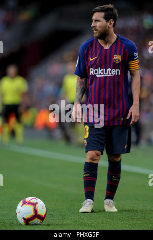 Barcelone, Espagne. 09Th Nov, 2018. 2 septembre 2018, le Camp Nou, Barcelona, Espagne ; La Liga football, Barcelone et Huesca SD ; Lionel Messi, joueur du FC Barcelone : Crédit UKKO Images/Alamy Live News Banque D'Images