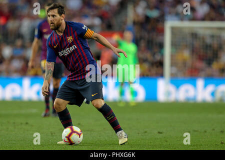 Barcelone, Espagne. 09Th Nov, 2018. 2 septembre 2018, le Camp Nou, Barcelona, Espagne ; La Liga football, Barcelone et Huesca SD ; Leo Messi du FC Barcelone : Crédit UKKO Images/Alamy Live News Banque D'Images