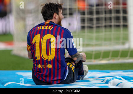 Barcelone, Espagne. 09Th Nov, 2018. 2 septembre 2018, le Camp Nou, Barcelona, Espagne ; La Liga football, Barcelone et Huesca SD ; Messi de Barcelone sur le terrain : Crédit UKKO Images/Alamy Live News Banque D'Images