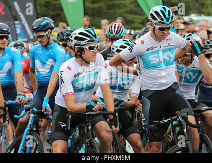 Tour de l'énergie, de l'OVE UK. 09Th Nov, 2018. En 2018, Étape 1 commencer à Pembrey Lotto Soudal André l'Greipe. Image Crédit : Huw Fairclough/Alamy Live News Banque D'Images