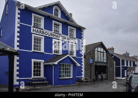 Le maître de port Hotel aberaeron Banque D'Images