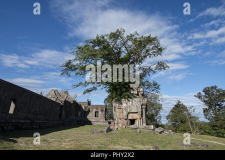 Cambodge PRASAT Preah Vihear EM SRA TEMPLE KHMER Banque D'Images