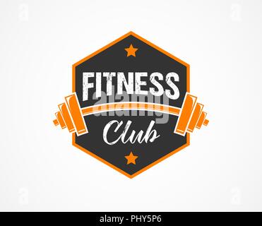 Fitness, gym crossfit, emblèmes, étiquette, d'un insigne, logo vector et l'élément Illustration de Vecteur