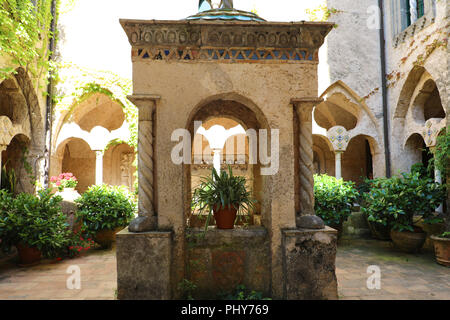 En Ravello Villa Cimbrone village sur la Côte d'Amalfi, Italie Banque D'Images