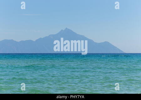 Le mont Athos de Sarti, Sithonia, Halkidiki, Grèce Banque D'Images