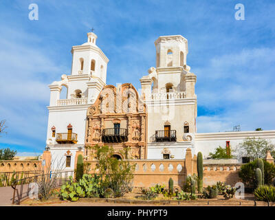 Mission San Xavier del Bac - Tucson, AZ Banque D'Images