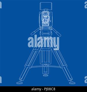 Film-concept de caméra de cinéma Illustration de Vecteur