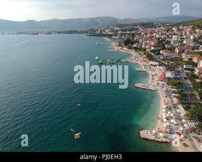 Bateaux sur la marina trogir Banque D'Images