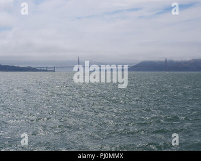 Sur le port et le Golden Gate Bridge Banque D'Images