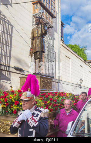 Procession religieuse pour Festival de San Isidro, Mai 15, Madrid, Espagne Banque D'Images