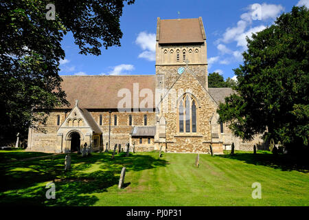 L'église Saint-Laurent, le château de castle rising, West Norfolk, Angleterre Banque D'Images