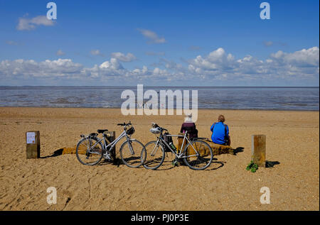 King's Lynn beach, West Norfolk, Angleterre Banque D'Images